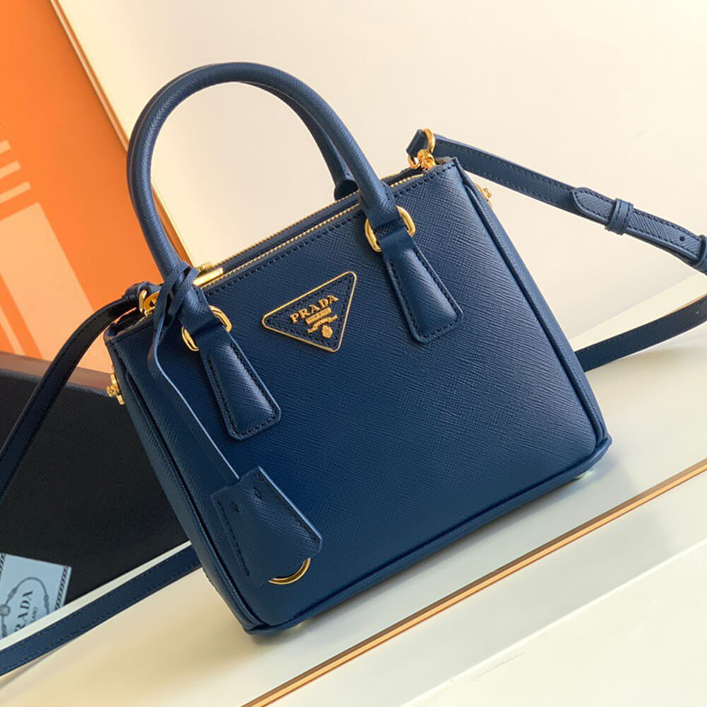 Pra*a galleria saffiano leather mini-bag