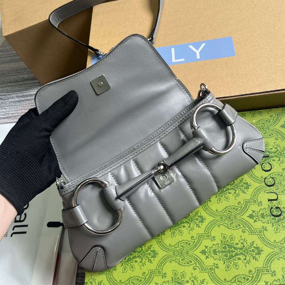 G*u*i horsebit chain small shoulder bag